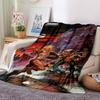 Heman Battle Cat Flannel Blanket Super Soft Warm Cozy Blanket For Sofa Bed Office Travel Allseason Home Decor Gift