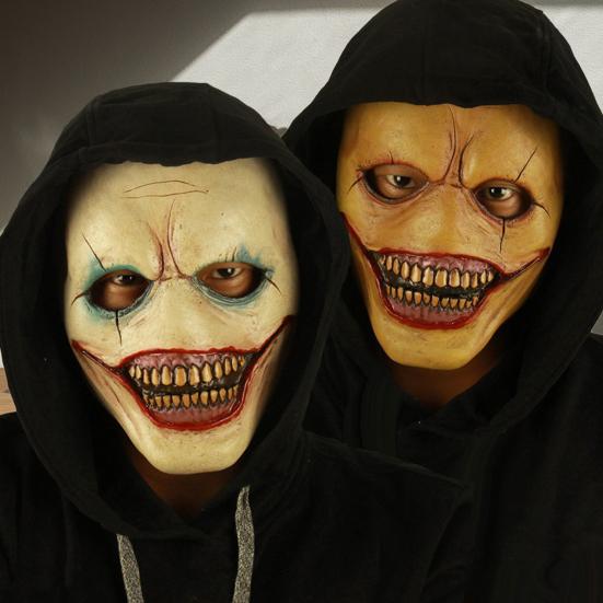 Halloween Clown Face Guard Universal Size Role-Playing Cosplay Face Guard Headpiece Horror Themed Party Props