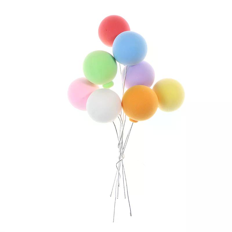 8pcs/set 1/12 Dollhouse Miniature Colorful Balloons Doll House Decor Toy