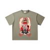 260 GSM Double Yarn 32 Count 100% Cotton Dandadan V34 Okarun Turbo Print Unisex Heavy Cotton T Shirt