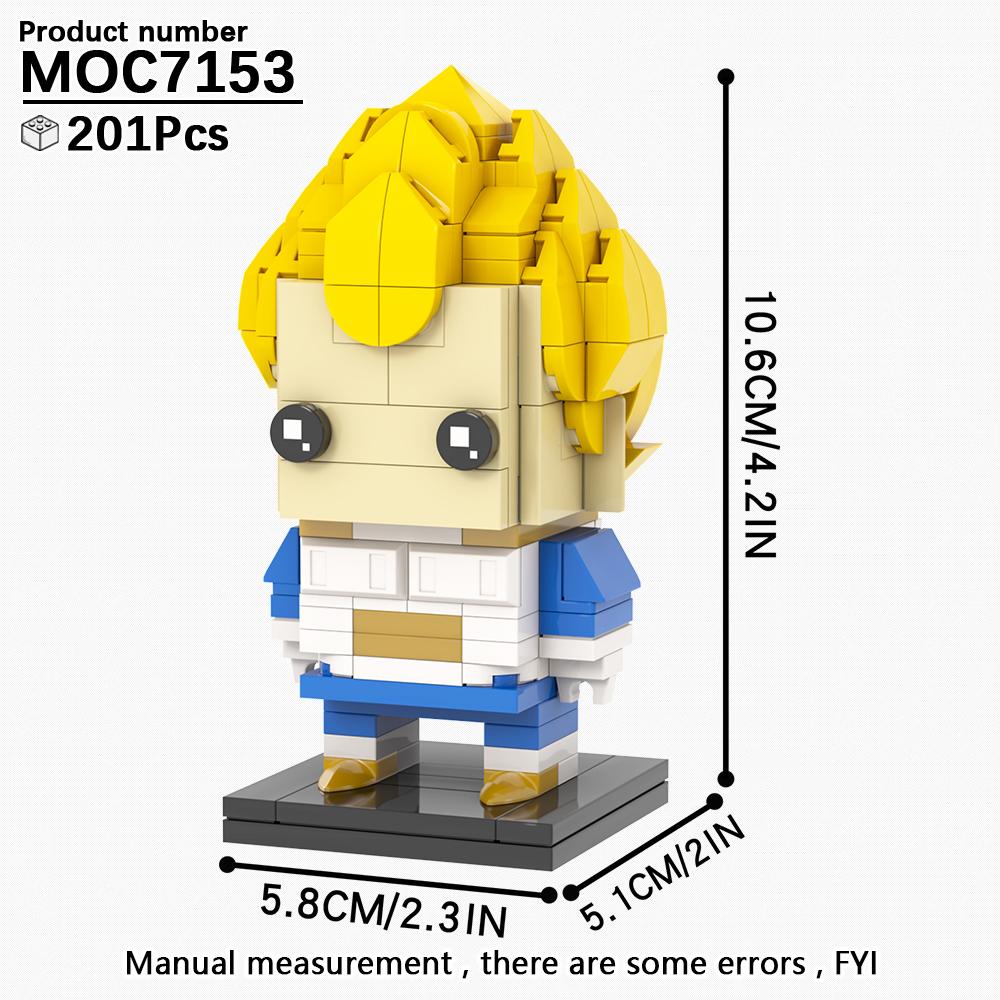 MOOXI Anime Series MOC Bricks BrickHeaded Figure Loong DIY Adult Building Blocks Set Model Kids Education Toys For Children Gift