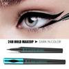 QIC Membrane Blue Eye Pen Fast Dry Black Holding Makeup, Waterproof Sweat Eyeliner