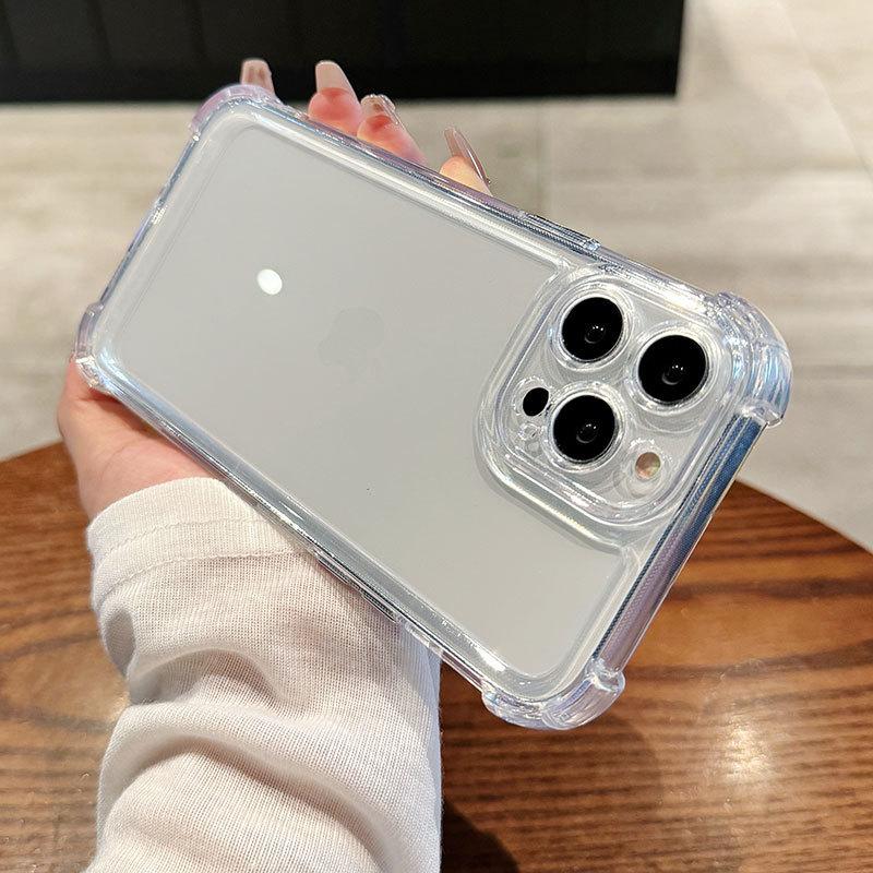 

Четырехугольный противоударный мягкий силиконовый прозрачный чехол для телефона для iPhone Samsung Huawei Honor Xiaomi Redmi OPPO Realme Vivo Infinix Tecno Tecno Spark 20C прозрачный