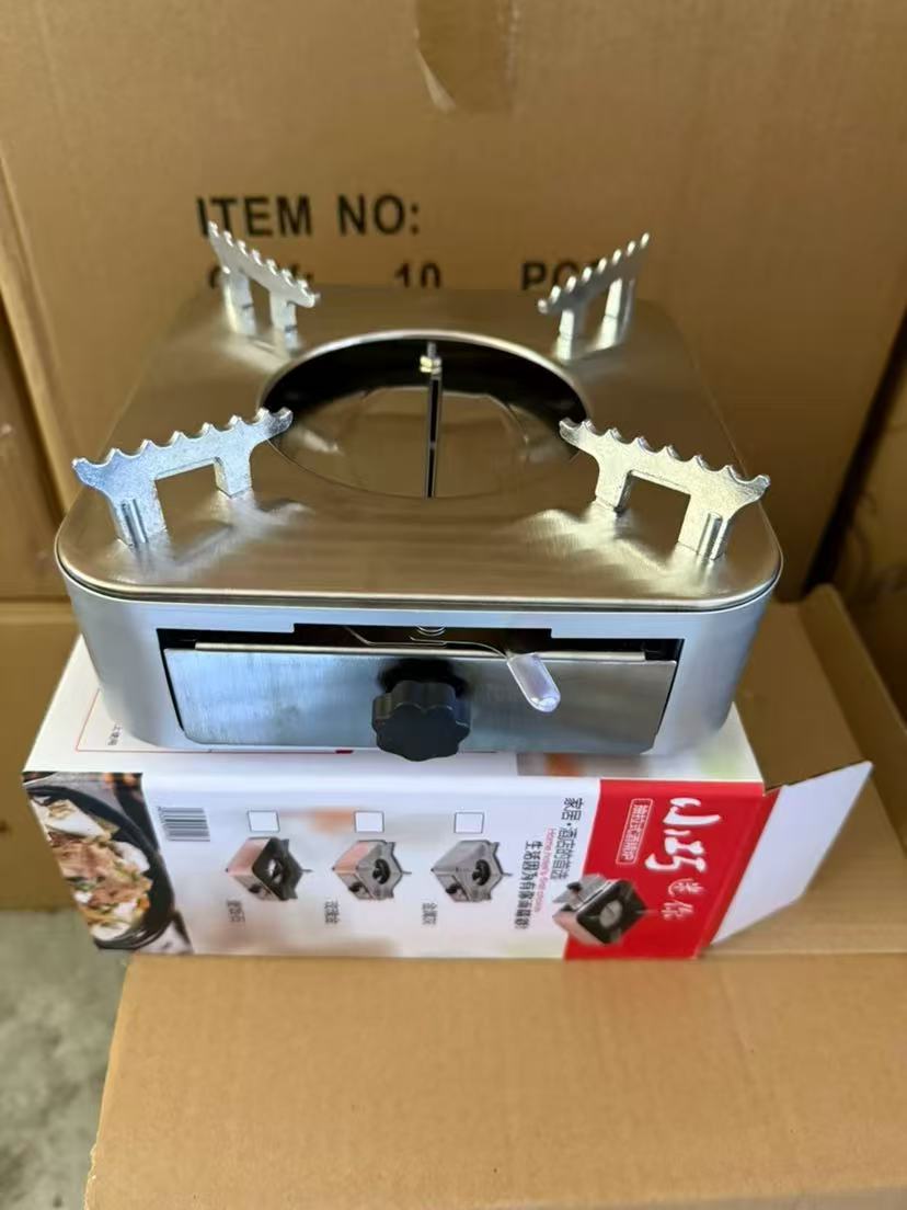 Mini Drawer Style Stainless Steel Alcohol Stove Adjustable Flame for Commercial and Home Use Camping Portable Tabletop Stove