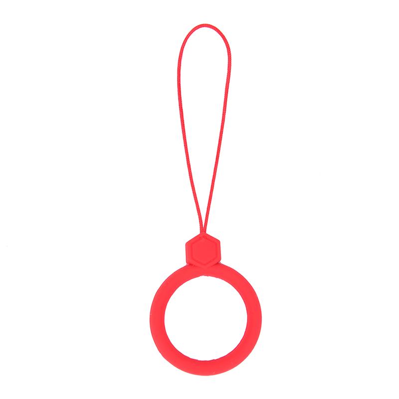 Finger Ring Anti-Lost Universal Phone Short Lanyard Silicone Pendant Ring Strap