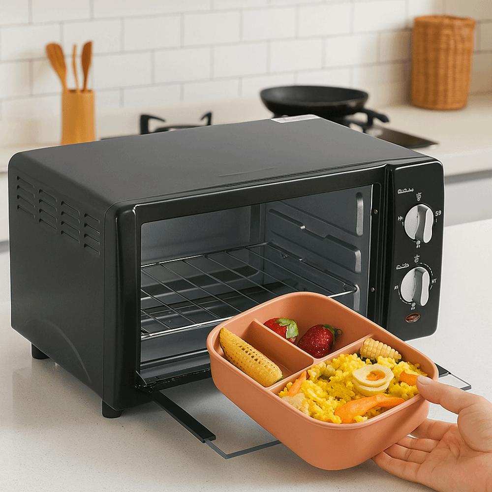 Microwavable Food Container Rectangular Picnic Box Fresh-Keeping Box Lunch Container Office