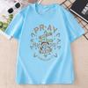 UnisexS Floral Letter Print Tshirts Casual Round Neck T Shirt for Summer Short Sleeve Printed Tshirt Unisex Clothing Tops