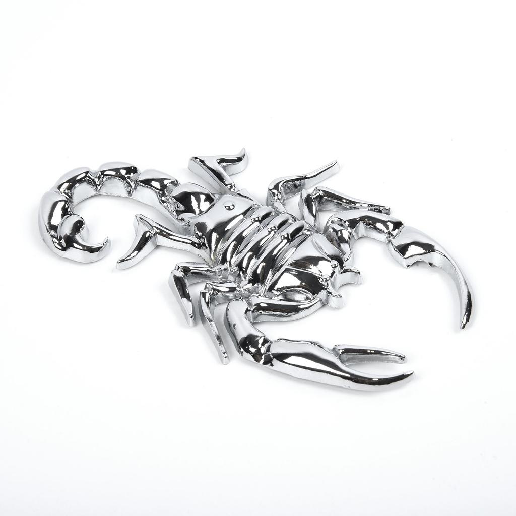 Naklejki z emblematem 3D Ciężarówki Samochody Modne Akcesoria Części Zamienne 9,5x5,5cm Naklejka Samoprzylepna Król Skorpion