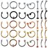 1PC G23 Titanium Nose Lip Ear Cartilage Tragus Piercing Eyebrow Horseshoe Rings Piercing Captive Bead Ring Sexy Piercing Jewelry