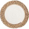 Ins Style Hand Woven Dining Table Insulation Mat Bowl Mat Household Dining Plate Heat-resistant Mat
