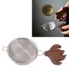 Tea Accessories Stainless Steel Tea Strainer Wooden Handle Fine Mesh Tea Filter Easy To Clean Tea Sifters Office Use