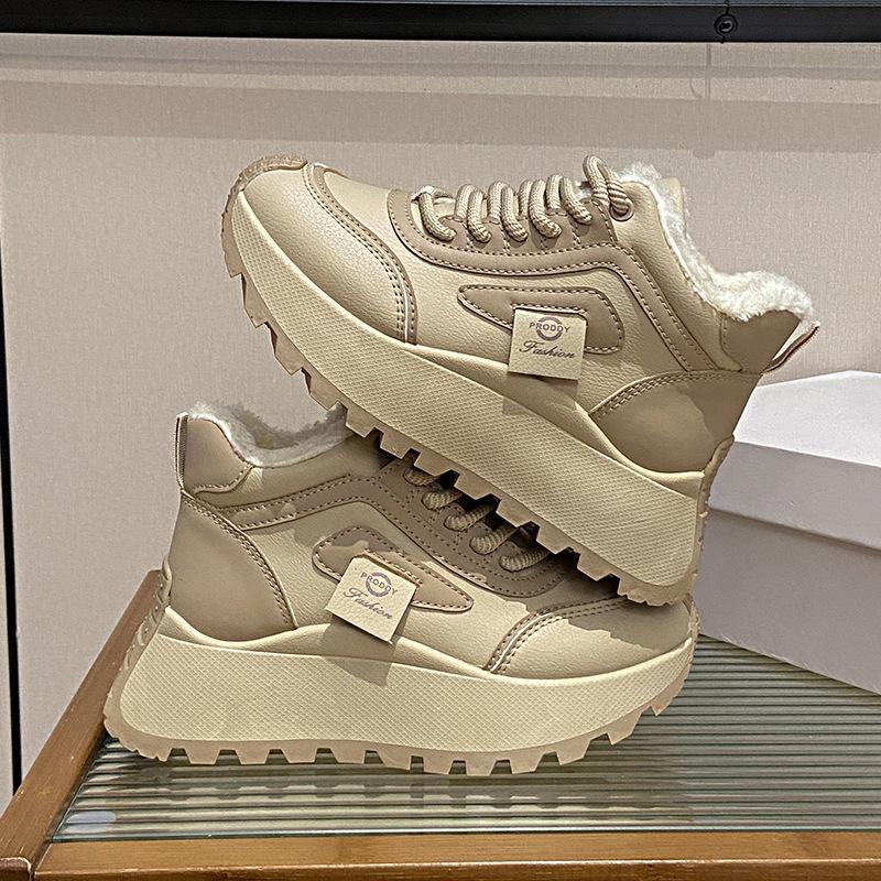 

ins Korean version of the new dad shoes for women 2025 winter student sports running shoes casual shoes platform height increase 25508-2 40 хаки