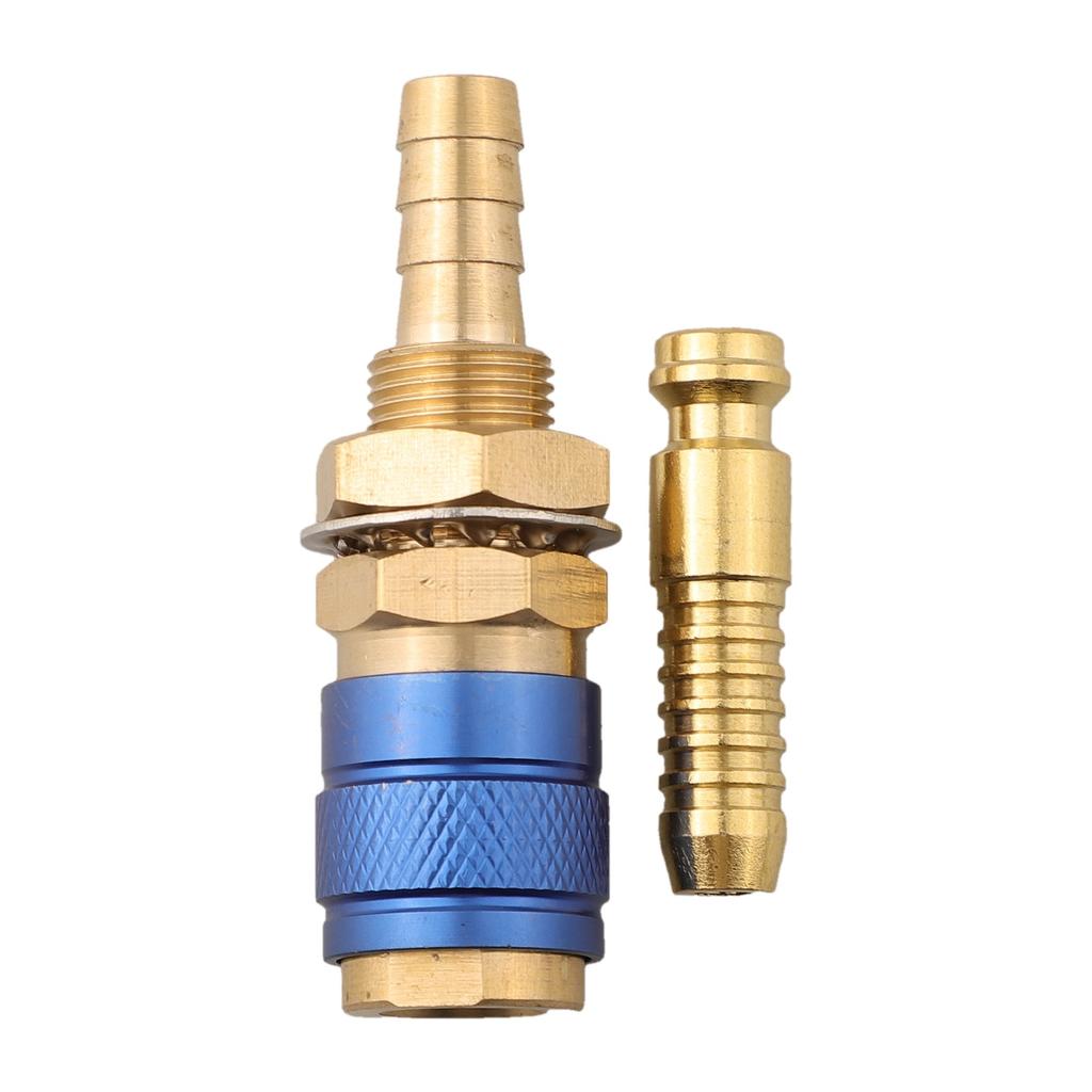 1set Red+Yellow+Blue Water Cooled&Gas Adapter Quick Connector Fitting For TIG Welding Torch Welding Torch Quick Connector