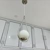 Einzigartige Pendellampe, Glaskugel Pendellampe, moderner langer Kronleuchter, Dekor Hängelampe, Esszimmer Pendelleuchte, Dekorativ