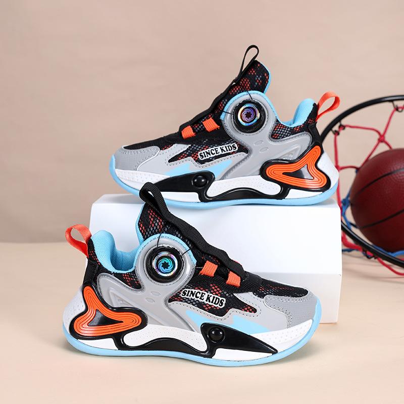 Boys shoes sports shoes 2025 new summer running children's basketball shoes middle aged older boys breathable mesh students