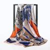 90 Large Square Scarves, Silk Scarves, Women'S Imitation Silk Fashion Shirts, Small Square Scarves, Mother Scarves.