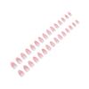 Pink White Gradients Resin Nail Extension Chip-Proof Smudge-Proof Fake Nails for Shopping Traveling Dating
