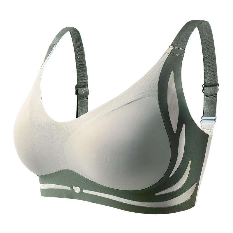 L-4XL PLUS Dame Push-up BH Sømløs Trådløs BH Stor Størrelse Undertøy
