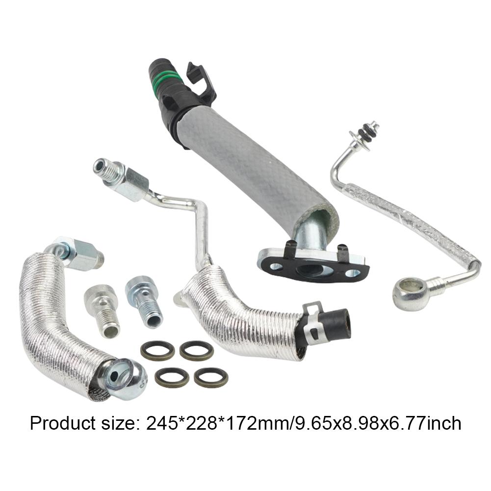 Turbocharger Oil Return Feed Tube Hose 55568031 55592600 25198546 55567067 55587854 for Chevy Cruze Sonic Trax for Buick Encore