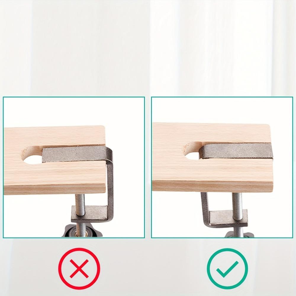 Portable Workbench Wooden Clamp V-Slot Jeweler Table Clamp Bench Pin Clamp Set  For Jewelry Making