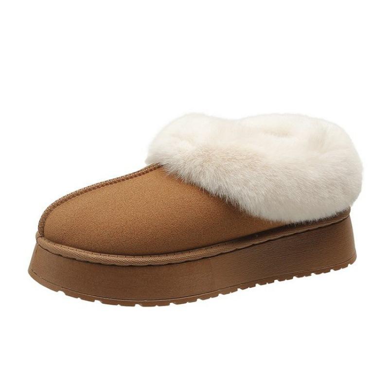 Mao Mao Snow Boots New Thick-soled Short Tube Thickened Lazy Cotton Shoes In Autumn and Winter