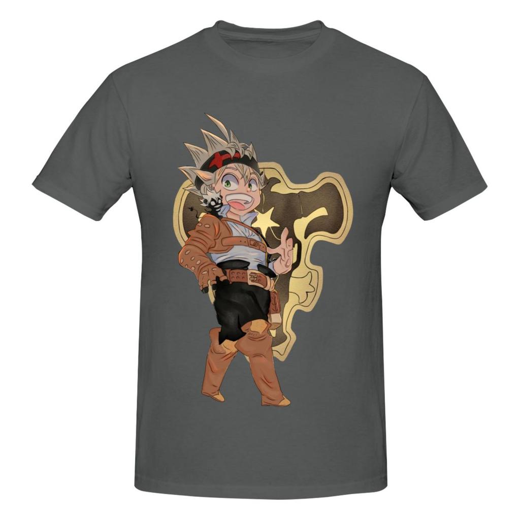 Unisex Black Clover Asta Anime 2026 T Shirt Streetwear Big Size Oneck Cotton Sleeve Shirt Unisex