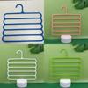 Modern Plastic 5tier Pants Rack With Multiple Storage For Closet Organization