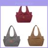 Womens Canvas Tote Bag With Zipper Pockets For Daily Urban Use
