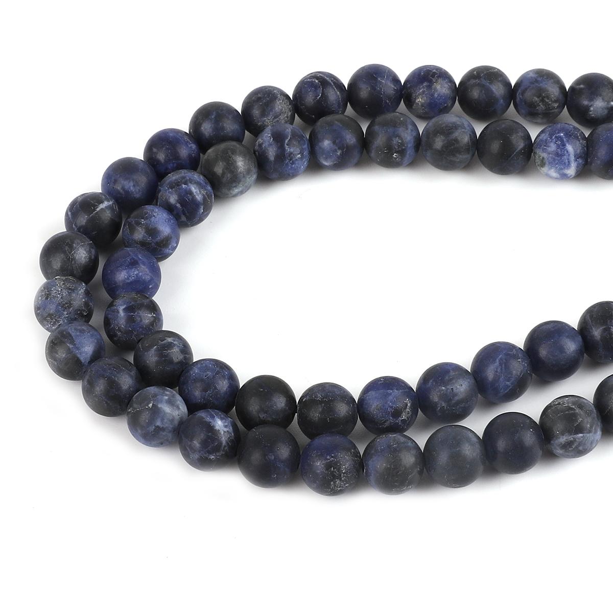 

Бусины из натурального камня круглые бусины для изготовления украшений своими руками браслет ожерелье ножной браслет 8mm 48pcs глубокий/синий