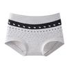 Ladies Spring and Summer Lovely Pure Cotton 10A Antibacterial Extension Crotch Soft Breathable Flat Angle Briefs