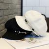 New Internet celebrity beret female autumn and winter British retro sunscreen newsboy hat foreign fashion sweet octagonal hat
