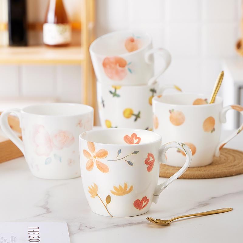 Creative Large Capacity Ceramic Coffee Mug for Couples