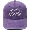 Mountain peak GOD symbol embroidered baseball cap retro dad hat men's and women's leisure outdoor hiking visor