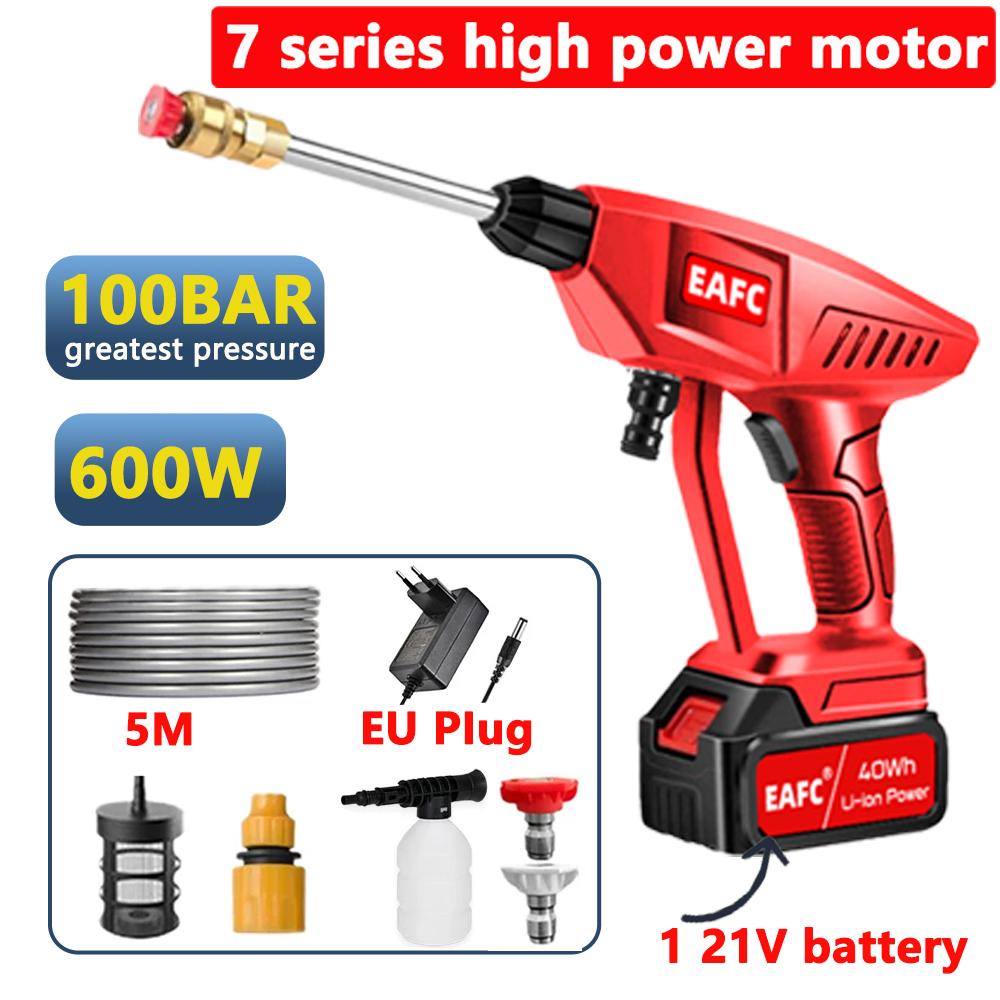 

New 20000mAh Wireless High PressureElectric Car Washer Gun 21V Multi-function Nozzle Protable Cleaner Foam Car Wash Garden Spray