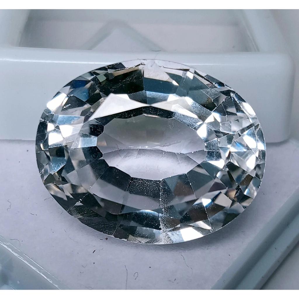 White Sapphire Natural 28-30 Ct Oval Cut Excellent Certified Loose Gemstone
