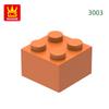Non-Toxic 77Pcs/Lot 3003 2X2 High 4-Hole Building Blocks Moc Color Parts Compatible With Bricks Diy Children Toy Assembly Gift Box