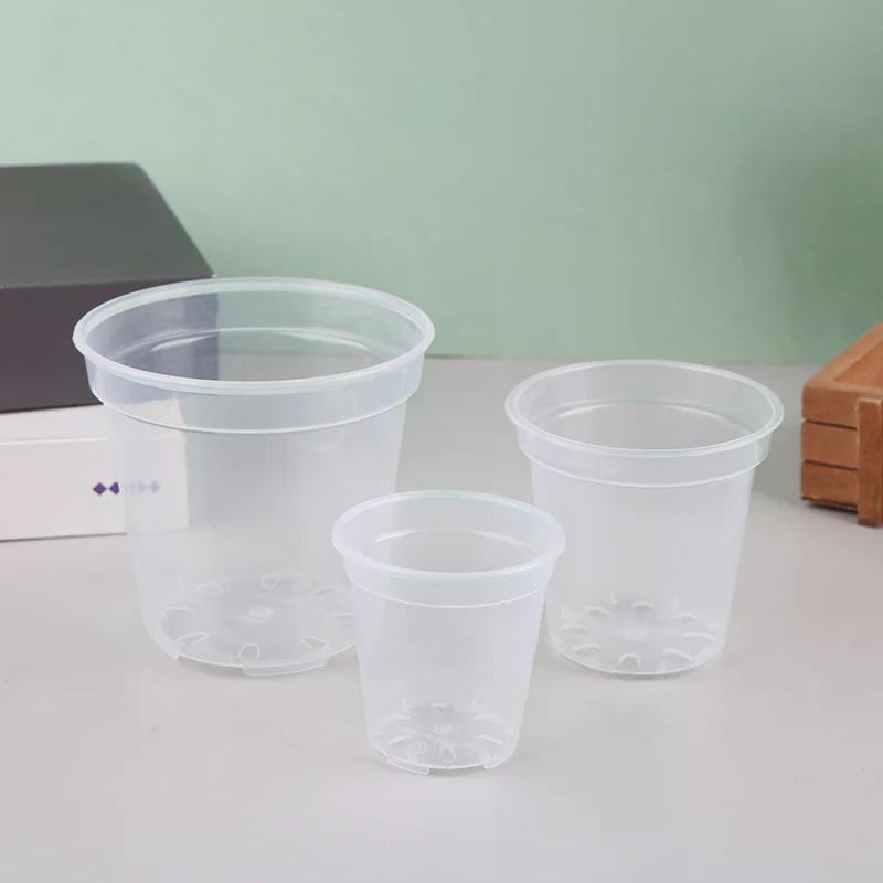 Runder Pflanztopf Orchideen Anzuchtbehälter Pflanzgefäß Transparentes Orchideen Gefäß Rund Mehrere Größen Ablauflöcher Töpfe