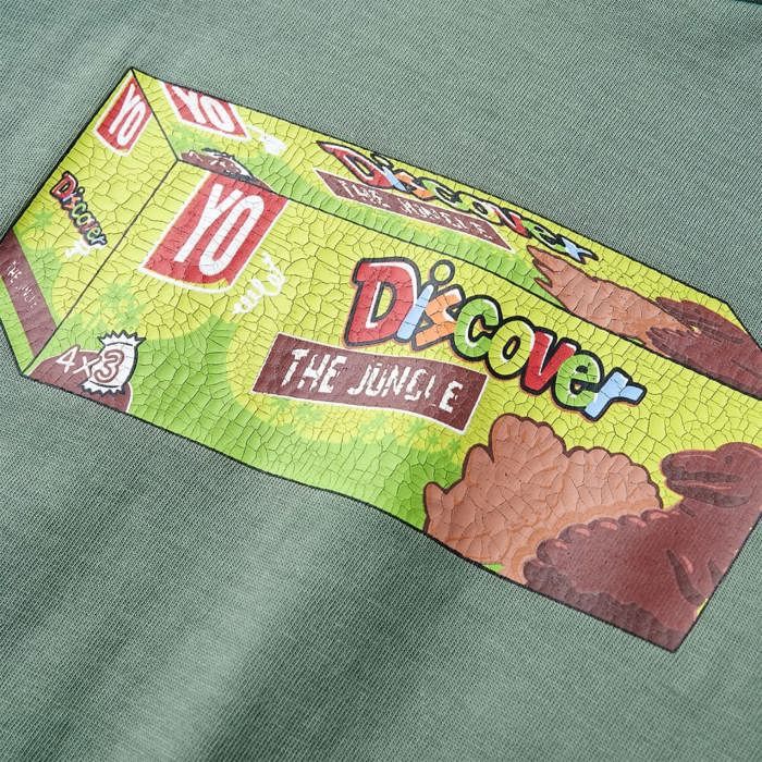 Children's T-shirt with Short Sleeves Khaki 92/104/116/128/140
