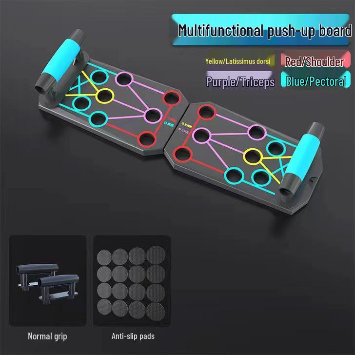Multifunctional Folding Push-Up and Ab Training Board