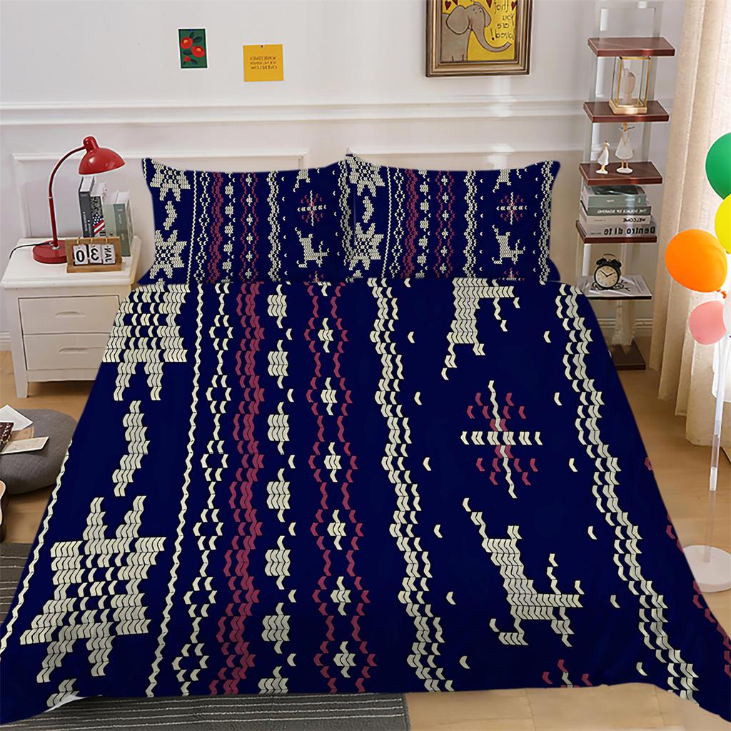 Set Biancheria da Letto Copripiumino a Righe Federa Tessili per la Casa Set Copripiumino Set Copripiumino