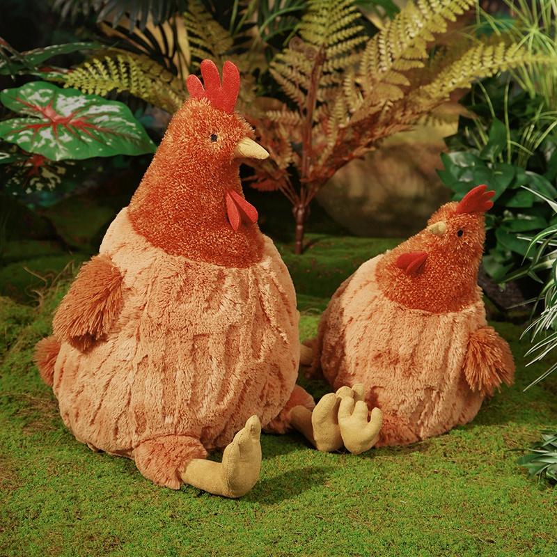 23-45cm Cartoon Creative Chicken Plush Doll Pillow Burger Turned Chicken Animal Stuffed Toy Home Decoration Gift For Children