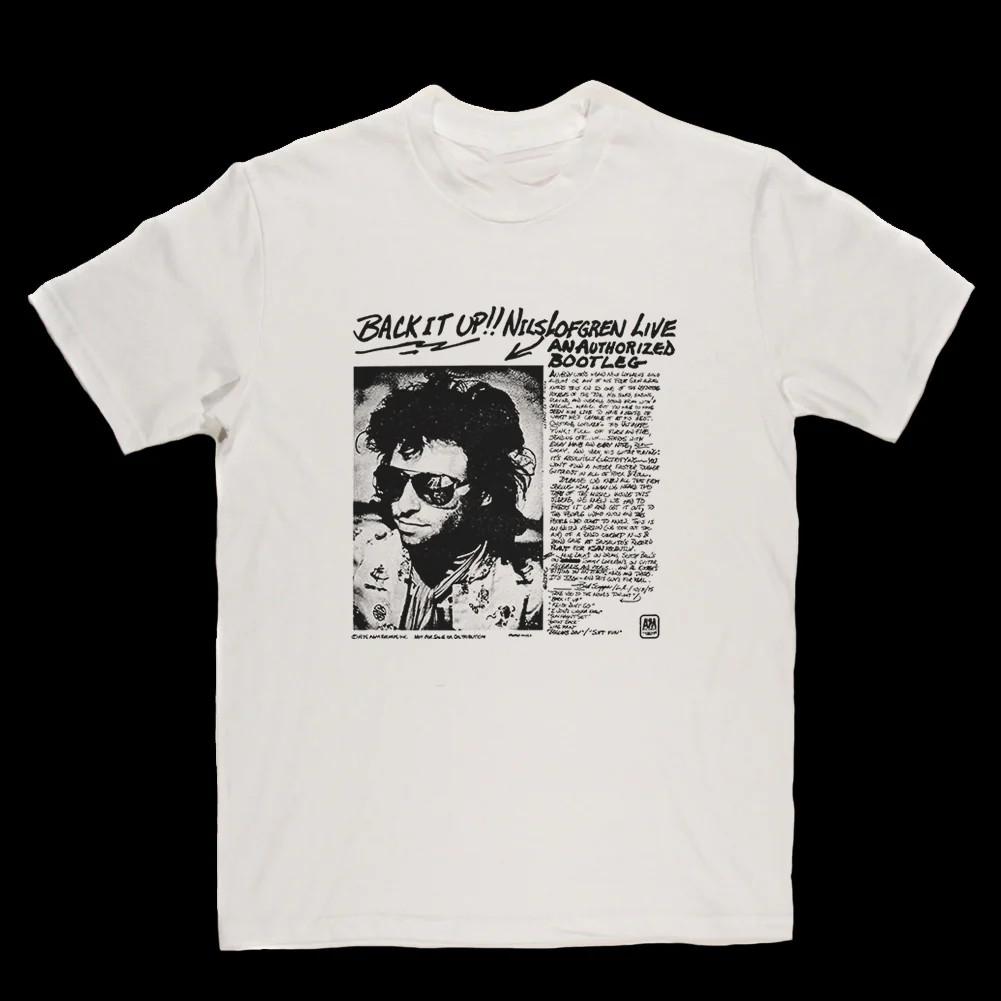 Back It Up Retro Nils Lofgren Shirt Classic White Men Unisex S-5XL IM1412 S разноцветный
