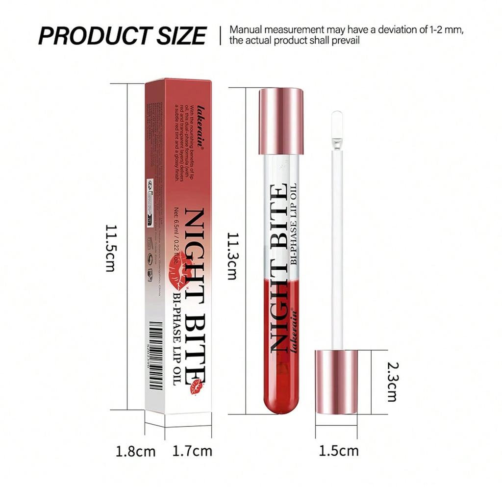 Lip gloss and lip oil in one, liquid lipstick, moisturizing lips, specially designed for fine lip care.