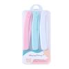 Three-Color Folding Anti-Scratch Eyebrow Razor with Safety Trimmer Blade