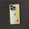 Square Tube Protection Clear Case For iPhone 14 Pro Max 13 16 ProMax 11 12 15 Plus Anti-Oxygen,Various Facial Expressions And Smiling Faces Pattern