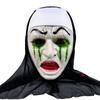 Maska Strašidelná jeptiška Kostým Syntetický latex Streetový styl Hororový doplněk Realistické detaily Halloweenské Hororové téma Události