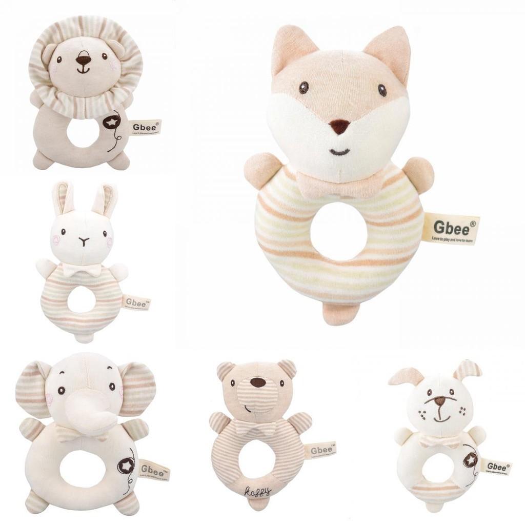 Gbee Organic Cotton Infant Rattle Toy Set For Emotional And Intellectual Development