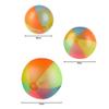 60cm Rainbow Inflatable Beach Ball - Extra Large Colorful Toy for Kids, Pool, Lawn, and Outdoor Games