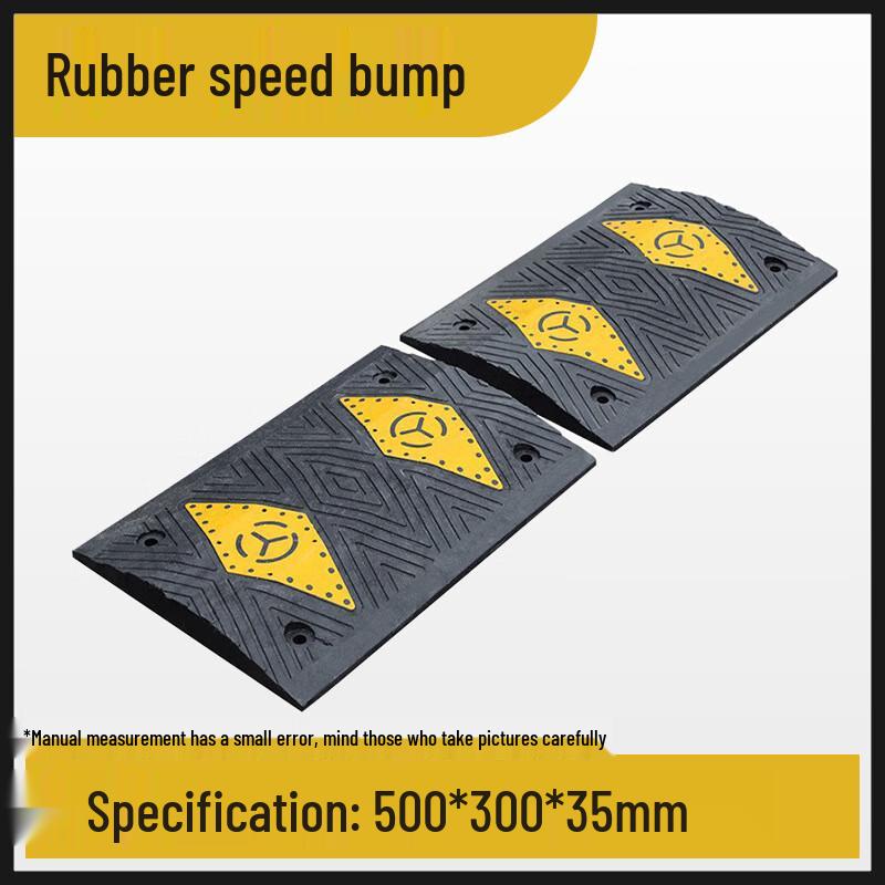 Brangdy Rubber Car Speed Bump One Size