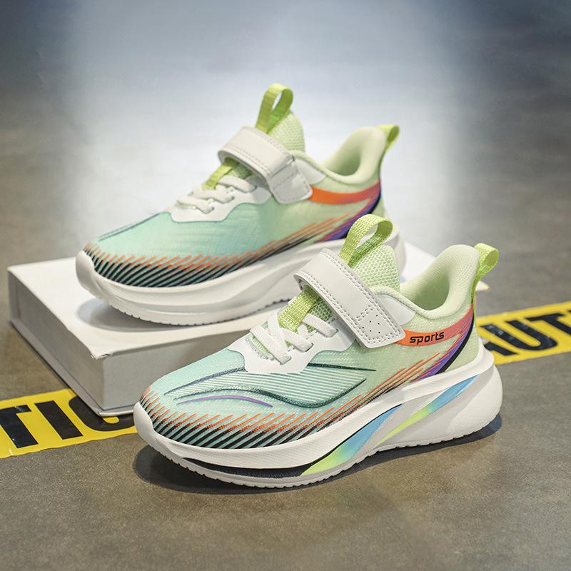 Children's running shoes Spring and summer mesh breathable, light, comfortable, fashionable and versatile students, middle and older children and b